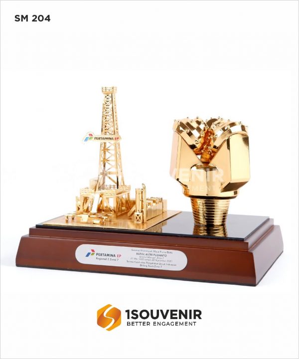 SM204 Souvenir Miniatur Drilling Service Pertamina